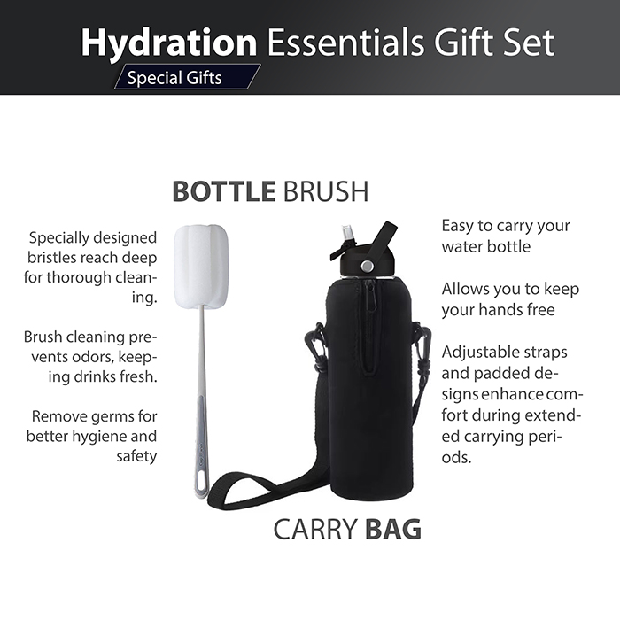 xpress-sports-black-water-bottle-gift-set