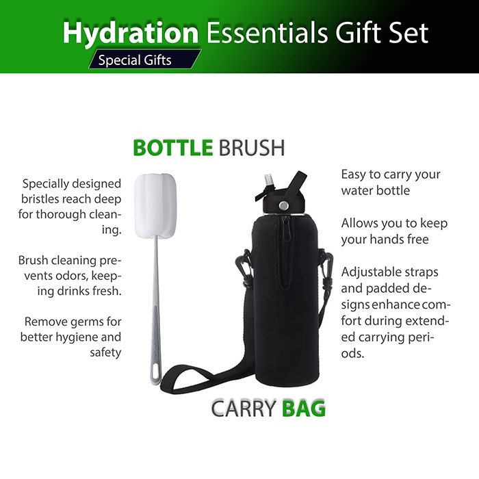 xpress-sports-green-water-bottle-gift-set